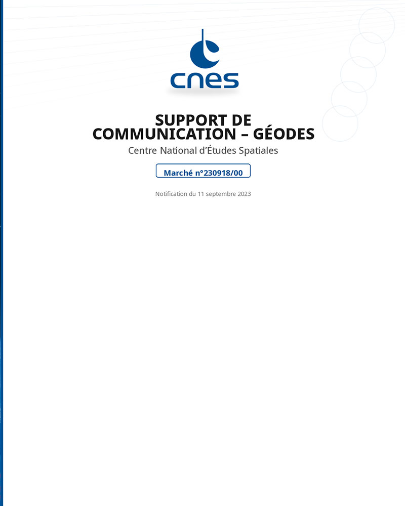 Support de communication projet GÉODES / GDH (accord-cadre)
